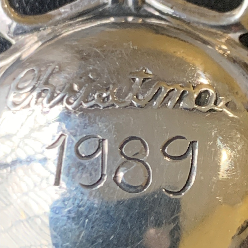 Vintage Sterling Silver Christmas Brooch - Picture 2 of 3